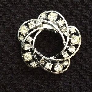 Rhinestone brooch